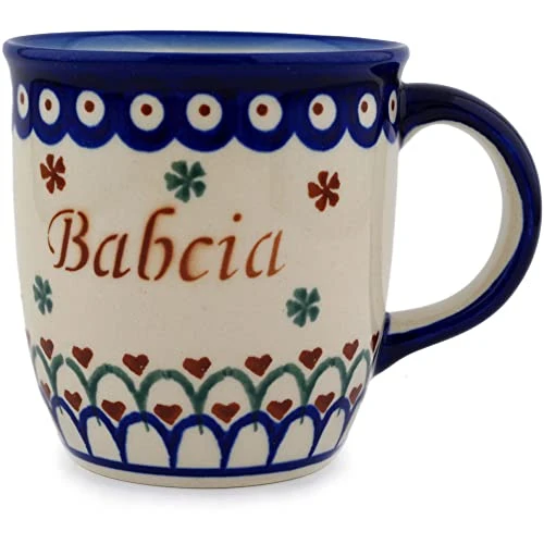 11 Oz Babcia - Grandma Mug (Hearts And Flowers Theme) + Certificate Of Authenticity 1 11 Oz Babcia - Grandma Mug (Hearts And Flowers Theme) + Certificate Of Authenticity