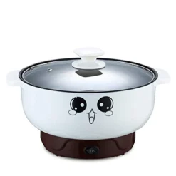 Electric Skillet 4-in-1 Multifunctional Electric Cooker Skillet Grill Pot For Cooking Rice Hotpot Soup Steam Eggs Fried Noodles Small Kitchen Cooker Non-Stick (3.6L Without Steamer)