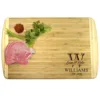 Um Bamboo Cutting Boards - Monogrammed Wedding Cutting Board Housewarming For Couples - Custom Personalized (LARGE - 18" X 12")