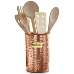 Copper Kitchen Utensil Caddy