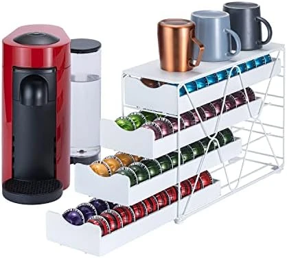 Flagship For Nespresso Pod Holder Drawer Large Mullti Tier Coffee Pod Holder Vertuo (4 Tier (80Pods)) 8 Flagship For Nespresso Pod Holder Drawer Large Mullti Tier Coffee Pod Holder Vertuo (4 Tier (80Pods)) - Image 8