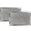 2-Pack Air Filter Factory Replacement For GE WB06X10608 Microwave Oven 12-Layer Aluminum Grease Filter 5 X 7-5/8 X 3/32 Inches