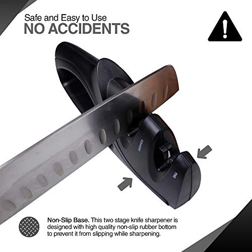 Knife Sharpeners 2 Stage Sharpener Kitchen Sharpening Kit Comfortable Grip Handle Tool Exultimate 2 Knife Sharpeners 2 Stage Sharpener Kitchen Sharpening Kit Comfortable Grip Handle Tool Exultimate - Image 2