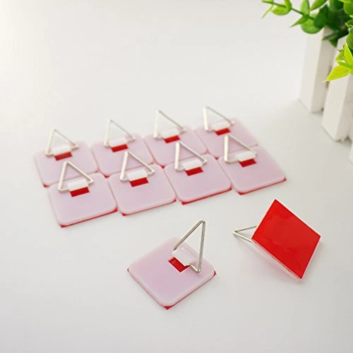 1.25 Inch Invisible Adhesive Plate Hanger Set Vertical Plate Holders For The Wall (10 Pack) 3 1.25 Inch Invisible Adhesive Plate Hanger Set Vertical Plate Holders For The Wall (10 Pack) - Image 3