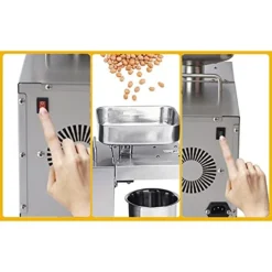 110V 600W Auto Oil Press Machine, Commercial Olive Extractor Expeller Stainless Steel Hot/Cold Oil Extractor For Peanut Nuts Walnut Seed Olive -Kitchen Island Sale 41sa9tELMaS
