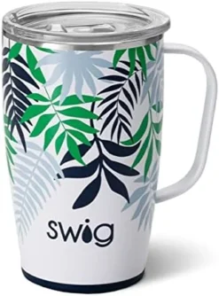 18oz Insulated Coffee Mug With Handle & Lid, Cup Holder Friendly, Dishwasher Safe, Stainless Steel Travel Mugs Insulated For Hot And Cold Drinks (Black Walnut) -Kitchen Island Sale 41tK3z2ni5L. AC