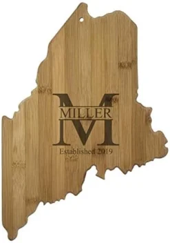 USA Ohio State Shaped Personalized MILLER Cutting Board | Custom Bamboo Serving & Cutting Board (Ohio) -Kitchen Island Sale 41tLVMzegxL. AC