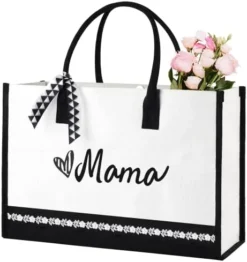 GLORIEROO Lace Canvas Tote Bag - Personalized Present Beach Bag Unique Gifts For Women Teachers/Mothers Day/Birthday/Brides -Kitchen Island Sale 41tTWGKeWXL. AC