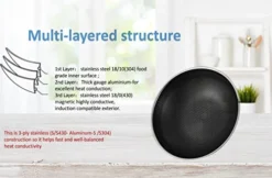 12.5” Wok Pan With Dual Honeycomb Wok Stainless Steel Wok Pan With Nonstick Coating, Frying Pans Cookware, Two Handles,Works With Induction ,Gas, Electric, Ceramic Furnace Stove, Without Lid 11 12.5” Wok Pan With Dual Honeycomb Wok Stainless Steel Wok Pan With Nonstick Coating, Frying Pans Cookware, Two Handles,Works With Induction ,Gas, Electric, Ceramic Furnace Stove, Without Lid -Kitchen Island Sale 41tYv3UQmdL