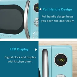 0.7 Cu. Ft. Retro Countertop Microwave Oven, 700 Watts, Blue 9 0.7 Cu. Ft. Retro Countertop Microwave Oven, 700 Watts, Blue -Kitchen Island Sale 41tZe0A9qoL