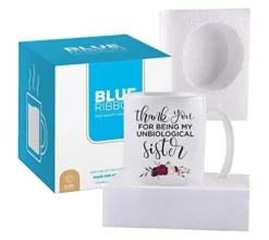 Thank You Gift Coffee Mug,Thank You FOR BEING MY UNBIOLOGICAL Sister, Funny Coffee Mug From Friends And Family – Mug In Decorative Gift Box With Foam,11 Oz – Gifts For Friends,Family, Any Special Day -Kitchen Island Sale 41tckOmrPrL