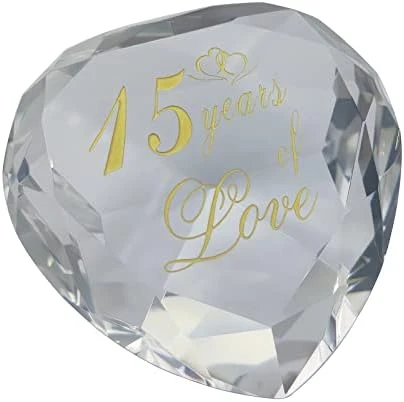 15th Anniversary Crystal Gifts For Husband Wife Boyfriend Or Girlfriend, 15 Year Wedding Anniversary Valentines Day Romantic Gifts For Her Him Funny 15 Year Anniversary Marriage Presents For Couple 9 15th Anniversary Crystal Gifts For Husband Wife Boyfriend Or Girlfriend, 15 Year Wedding Anniversary Valentines Day Romantic Gifts For Her Him Funny 15 Year Anniversary Marriage Presents For Couple - Image 9