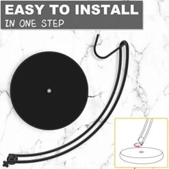 Signice Banana Holder Stand - Newest Patented Modern Banana Tree Hanger With Wood Base Stainless Steel Banana Rack For Home Kitchen Use,Doesn't Tip Over (Full Black) -Kitchen Island Sale 41tmgButEtL