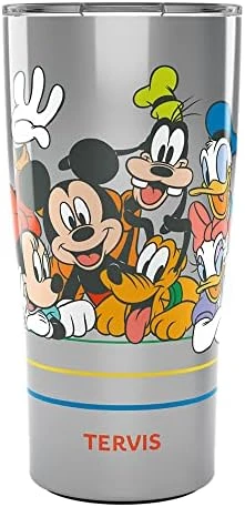 Tervis Disney Mickey Group Triple Walled Insulated Tumbler Travel Cup Keeps Drinks Cold & Hot, 20oz Legacy, Stainless Steel 5 Tervis Disney Mickey Group Triple Walled Insulated Tumbler Travel Cup Keeps Drinks Cold & Hot, 20oz Legacy, Stainless Steel - Image 5