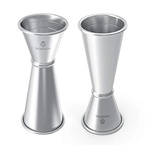 Double Cocktail Jigger With Measurements Inside(OZ&ML) Stainless Steel Bar Measuring Jigger 2 Oz 1 Oz Bar Tool Shot Japanese Jigger For Bartending By Homestia 3 Double Cocktail Jigger With Measurements Inside(OZ&ML) Stainless Steel Bar Measuring Jigger 2 Oz 1 Oz Bar Tool Shot Japanese Jigger For Bartending By Homestia - Image 3