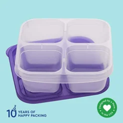 ® - Bento Snack Boxes - Reusable 4-Compartment Food Containers For School, Work And Travel, Set Of 4, Brights -Kitchen Island Sale 41uiNGwuyQL