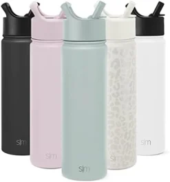 Water Bottle With Straw And Chug Lid Vacuum Insulated Stainless Steel Metal Thermos Bottles | Reusable Leak Proof BPA-Free Flask For Sports Gym | Summit Collection | 32oz, Cream Leopard -Kitchen Island Sale 41uj8m2 JOL. AC