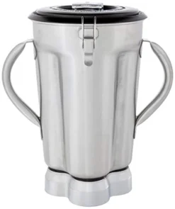 Commercial CAC72 Stainless Steel 2-Handle Container With Blade Assembly And Lid, 1-Gallon,Silver