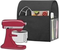 Uxja Dust Cover Compatible With 6-8 Quart KitchenAid Mixers, Dust Cover With Cloudy Side Pockets For 6-8 Quart Stand Mixers And Extra Accessories, Black -Kitchen Island Sale 41ve4ua80uL. AC