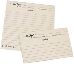 Recipe Cards 4x6 Tan Simple Script, 50-Pack, Made In USA, Double-Sided Thick Cardstock, Cute Vintage Rustic Kraft Look For Bridal Shower Wedding Housewarming Gift -Kitchen Island Sale 41vg7rVpfWL. AC
