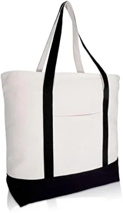 22" Heavy Duty Cotton Canvas Tote Bag (Zippered) -Kitchen Island Sale 41vniRRak0L. AC