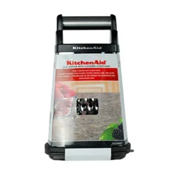 KitchenAid Gourmet 4-Sided Stainless Steel Box Grater With Detachable Storage Container, 10 Inches Tall, Black -Kitchen Island Sale 41wmRVovGtL