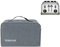 Toaster Dust Cover Compatible With Cuisinart 2 Slice Toaster, With 2 Pockets Hold Jam Spreader Knife & Toaster Tongs, Prevent From Water Dust And Fingerprint -Kitchen Island Sale 41wtjO1oAFL. AC
