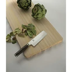 Cutlery Premier 5.5%22, Ideal Chopping Vegetables, Nakiri, 5.5 Inch, Handcrafted Japanese Kitchen Knife & Cutlery Large Hinoki Cutting Board, 17.75%22 X 11.75%22 Large Wood Cutting Board -Kitchen Island Sale 41x0H4s0nTL