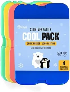 Ice Pack For Lunch Box - Freezer Packs - Original Cool Pack | Slim & Long-Lasting Reusable Ice Packs For Lunch Bags And Cooler Bag (Set Of 4) -Kitchen Island Sale 41x4E59i2JL. AC