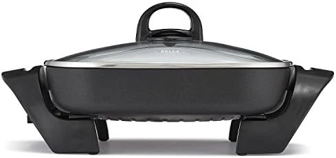 Bella Electric Skillet And Frying Pan With Glass Lid, Nonstick Coating, Cool Touch Handles, Removable Heating Probe, Dishwasher Safe, 12 X 12 Inch, Copper 5 Bella Electric Skillet And Frying Pan With Glass Lid, Nonstick Coating, Cool Touch Handles, Removable Heating Probe, Dishwasher Safe, 12 X 12 Inch, Copper - Image 5