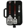 BBQ Grill Tools Set Gift For Dad, 4 Piece Set, Number 1 Dad Tongs, Spatula, Digital Thermometer And Case