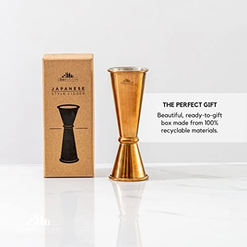 A Bar Above Japanese Jigger – Bar Jigger Stainless-Steel Antique Copper Finish Cocktail Jigger W/Measuring Marks – Rolled Lip, Double Jigger For Bartending & Measuring Cocktails, 1 Oz/ 2 Oz Alcohol 5 A Bar Above Japanese Jigger – Bar Jigger Stainless-Steel Antique Copper Finish Cocktail Jigger W/Measuring Marks – Rolled Lip, Double Jigger For Bartending & Measuring Cocktails, 1 Oz/ 2 Oz Alcohol - Image 5