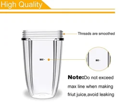 18OZ Replacement Cups Compatible With Nutribullet 600W/900w Blender Juicer(2 Pack) 10 18OZ Replacement Cups Compatible With Nutribullet 600W/900w Blender Juicer(2 Pack) -Kitchen Island Sale 41y4b6JHb1L