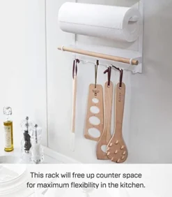 Yamazaki Home Tosca Magnetic Kitchen Storage Rack – Refrigerator Organizer Wall Holder -Kitchen Island Sale 41y5uMzMjWL