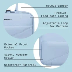 Corkcicle Baldwin Boxer Cooler Lunch Box, Water Resistant Insulated Bag, Perfect For Traveling With Wine, Beer, Ice Packs, And Lunches