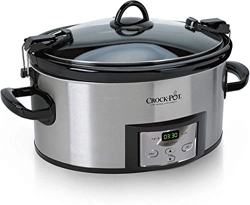 Crock-Pot & Carry Programmable Slow Cooker With Digital Timer,Stainless Steel Digital 1 Crock-Pot & Carry Programmable Slow Cooker With Digital Timer,Stainless Steel Digital