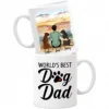 World's Best Dog Dad Mug, Personalized Dog Dad Coffee Mug, Custom Dog Dad Mug, Dog Dad Cup, Dog Lover Mug, Dog Lover Gift, Pet Dog Coffee Mug, Custom Gift For Dog Owner White Cup 11oz, 15oz