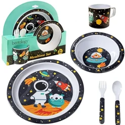 5 Pc Mealtime Baby Feeding Set For Kids And Toddlers - Includes Plate, Bowl, Cup, Fork And Spoon Utensil Flatware - Durable, Dishwasher Safe, BPA Free - Dino 29 5 Pc Mealtime Baby Feeding Set For Kids And Toddlers - Includes Plate, Bowl, Cup, Fork And Spoon Utensil Flatware - Durable, Dishwasher Safe, BPA Free - Dino -Kitchen Island Sale 51 2GcgIZcL