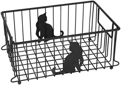 Cat Lovers Wire Storage Basket For For Kitchen, Pantry, Cabinet, Bathroom And Office (Medium) 5 Cat Lovers Wire Storage Basket For For Kitchen, Pantry, Cabinet, Bathroom And Office (Medium) - Image 5