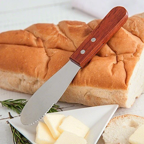 Wide Stainless Steel Spreader Kitchen Knives For Sandwiches Butter Cheese (Set Of 4) 3 Wide Stainless Steel Spreader Kitchen Knives For Sandwiches Butter Cheese (Set Of 4) - Image 3