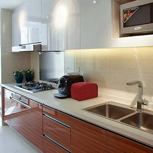 4 Slice Toaster Cover, Kitchen Small Appliance Cover Fingerprint And Greasy Protection, Machine Washable Polyester Toaster Dustproof Cover (Red) 4 4 Slice Toaster Cover, Kitchen Small Appliance Cover Fingerprint And Greasy Protection, Machine Washable Polyester Toaster Dustproof Cover (Red) - Image 4
