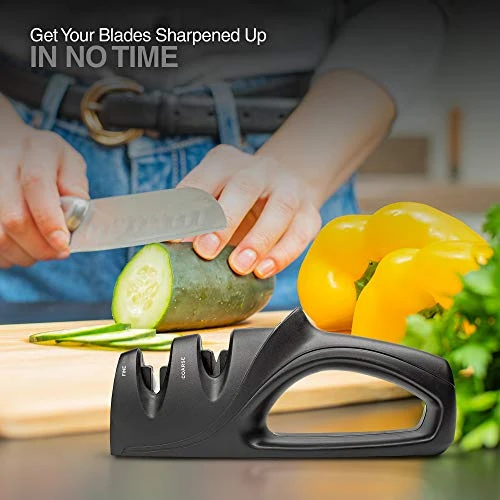 Knife Sharpeners 2 Stage Sharpener Kitchen Sharpening Kit Comfortable Grip Handle Tool Exultimate 5 Knife Sharpeners 2 Stage Sharpener Kitchen Sharpening Kit Comfortable Grip Handle Tool Exultimate - Image 5