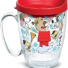 Tervis Peanuts Christmas Collage Made In USA Double Walled Insulated Tumbler Cup Keeps Drinks Cold & Hot, 16oz Mug, Classic