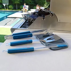 Gnite Silicone Grilling Trivet Is A 100% Nonslip Silicone Tool That Holds Tongs, Spatula & BASTING Brush Preventing Them From Contamination On The Grill's Surface And Also Keeps Your Grill Clean. 11 Gnite Silicone Grilling Trivet Is A 100% Nonslip Silicone Tool That Holds Tongs, Spatula & BASTING Brush Preventing Them From Contamination On The Grill's Surface And Also Keeps Your Grill Clean. -Kitchen Island Sale 510Dcxe7BjS