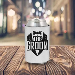 Ever The Groom Tuxedo And Groomsman Tuxedo Can Coolie ~ Wedding Bachelor Party Beer Can Sleeve Coolers ~ (Groomsman, 7 Pk) -Kitchen Island Sale 510bsqdZimL