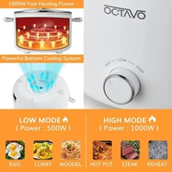 Electric Hot Pot 2L With 1000W Adjustable Power Control, Nonstick Electric Frying Pan, Multifunction Electric Skillet With Tempered Glass Lid For Shabu, Stir-fry -Kitchen Island Sale 510cWHLlyWL