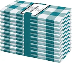 20x20 Gingham Buffalo Check Cloth Dinner Napkins Pack Of 12, 100% Cotton Cocktail Napkins, Wedding Dinner Napkins With Mitered Corners And Generous Hem - Red White -Kitchen Island Sale 510qXEuGTLS. AC