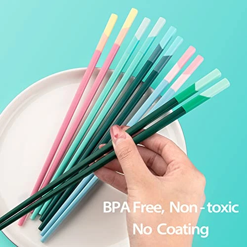 5 Pairs Fiberglass Chopsticks-Reusable Chopsticks Dishwasher Safe, 9.6 Inch/24.3cm Matte Non-Slip Family/ Hotel/ Restaurant Chop Sticks, Chinese/Japanese Hair ChopStick Gift, Morandi Multicolor 3 5 Pairs Fiberglass Chopsticks-Reusable Chopsticks Dishwasher Safe, 9.6 Inch/24.3cm Matte Non-Slip Family/ Hotel/ Restaurant Chop Sticks, Chinese/Japanese Hair ChopStick Gift, Morandi Multicolor - Image 3