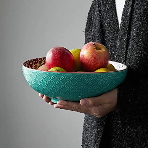 Large Serving Bowls, 9.5 Inch Fruit Salad Bowls, Decorative Serving Dishes For Entertaining, 70 OZ Pasta Bowls Set Of 2, Vibrant Color Ramen Bowls For Party, Mothers Day Gift, Home Decor 6 Large Serving Bowls, 9.5 Inch Fruit Salad Bowls, Decorative Serving Dishes For Entertaining, 70 OZ Pasta Bowls Set Of 2, Vibrant Color Ramen Bowls For Party, Mothers Day Gift, Home Decor - Image 6