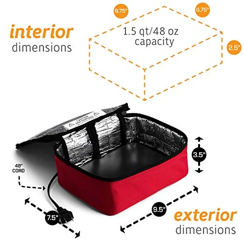 Ot Logic Portable Personal Mini Oven, Red 3 Ot Logic Portable Personal Mini Oven, Red - Image 3